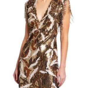Jay Godfrey Geometric Sequin Mini
